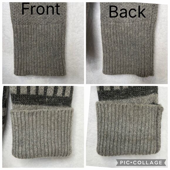 Banana Republic Men's M Wool Button Front Shawl Collar Cardigan Sweater Tribal - Picture 8 of 16